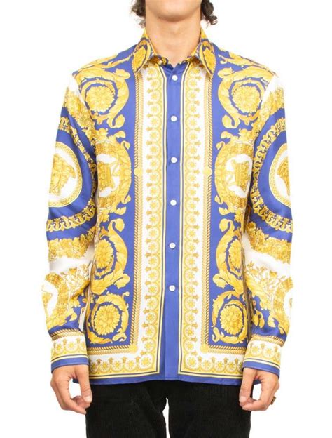 fake versace silk shirts|versace silk shirt sale.